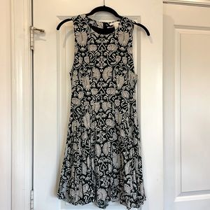 H&M Green and White Dress